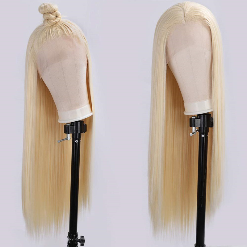 #613 Wig Synthetic Lace Front Wig 13x4 Heat Resistant Fiber Long Straight Synthetic Hair Wig Glueless Blonde Synthetic Lace Wigs Cosplay
#613 Wig Synthetic Lace Front Wig 13x4 Heat Resistant Fiber Long Straight Synthetic Hair Wig Glueless Blonde Synthetic Lace Wigs Cosplay