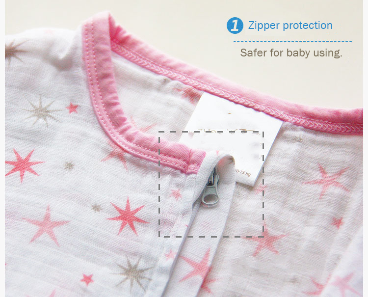 100% Muslin Cotton Baby Thin Slumber Sleeping Bag Mod For Summer bedding Baby Saco De Dormir Para Bebe Sacks Sleepsacks