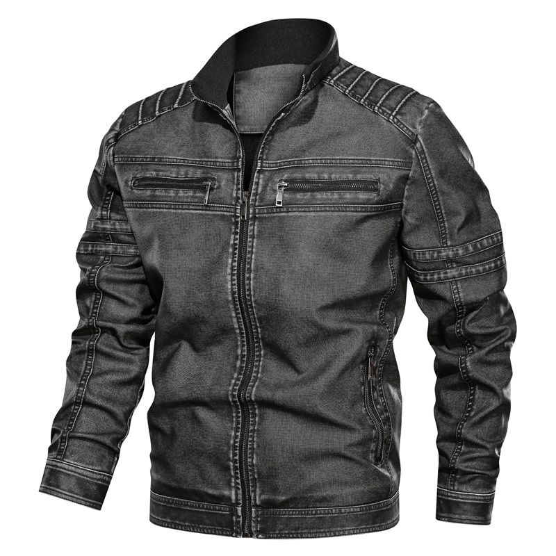 new winter 2019 men's casual PU leather collar big yards do the old leather jacket men, Yellow
new winter 2019 men's casual PU leather collar big yards do the old leather jacket men, Yellow