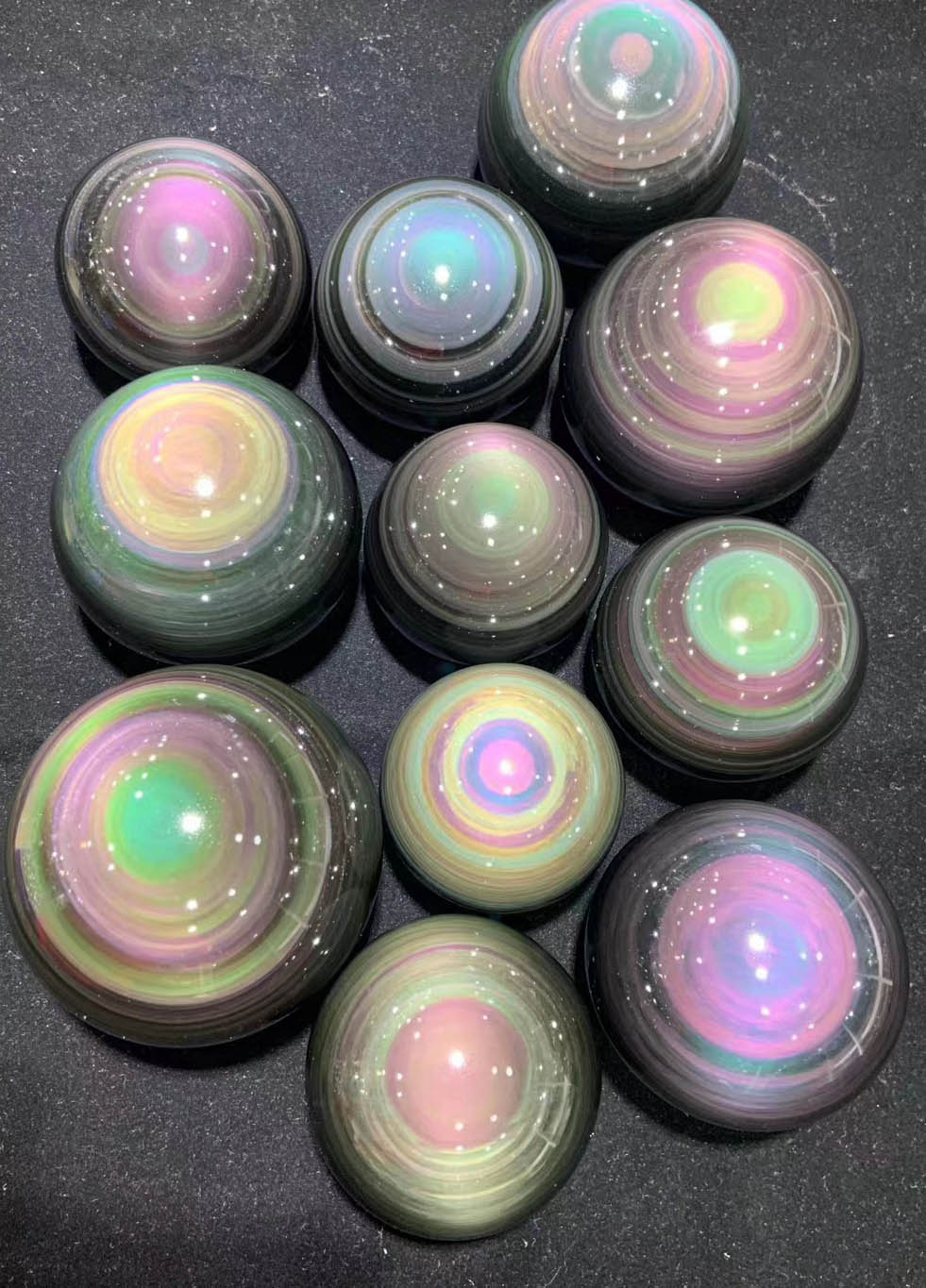 Raw Rainbow OBSIDIAN Sphere Natural Stone Hand Carved Gemstone Sphere 30-200mm(8") - Natural Crystal Ball round - Reiki Healing
Raw Rainbow OBSIDIAN Sphere Natural Stone Hand Carved Gemstone Sphere 30-200mm(8") - Natural Crystal Ball round - Reiki Healing