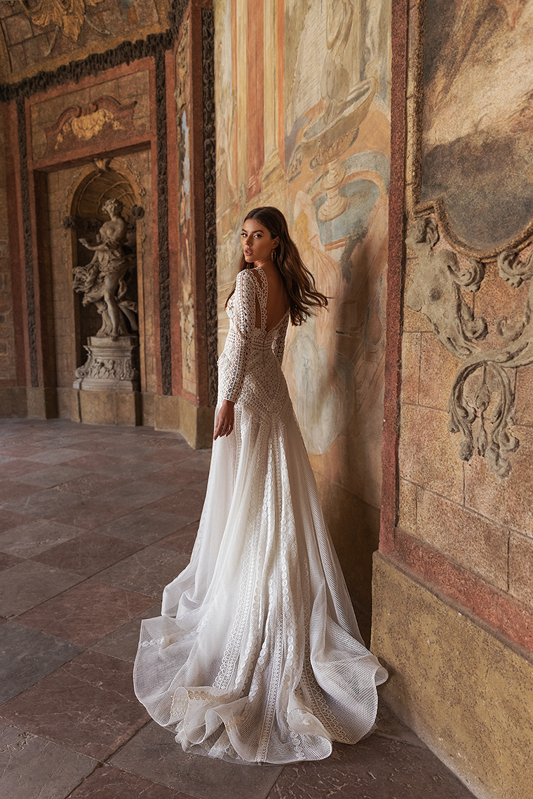 katy corso beach wedding dresses long sleeve lace appliqued beaded outdoor bridal dress a line country wedding gowns vestidos de novia
