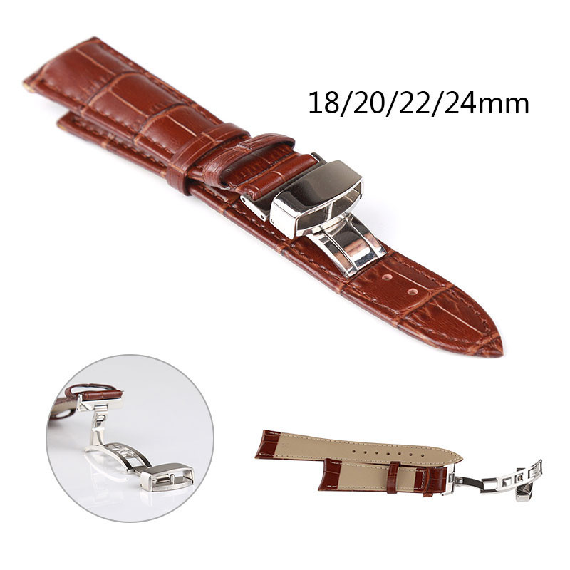 18/20/22MM Leather Watch Strap Waterproof Sport Watchband Replacement Wristband With Butterfly Double Buckle Watches Accessories
18/20/22MM Leather Watch Strap Waterproof Sport Watchband Replacement Wristband With Butterfly Double Buckle Watches Accessories
