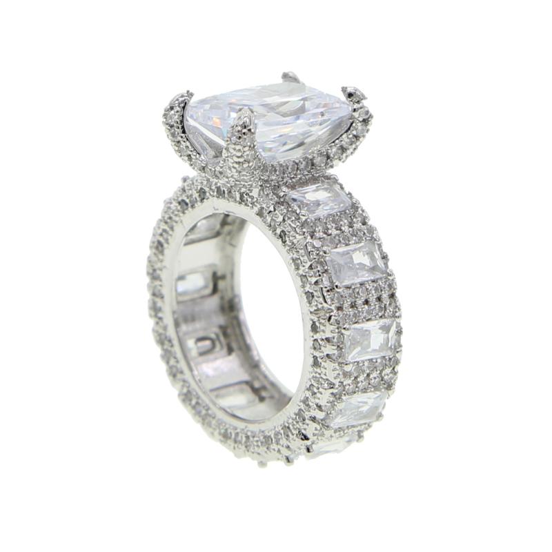 US size 6 7 8 Big CZ luxury wedding ring for women silver Color baguette 5A cz cubic zirconia iced out bling engagement rings
US size 6 7 8 Big CZ luxury wedding ring for women silver Color baguette 5A cz cubic zirconia iced out bling engagement rings