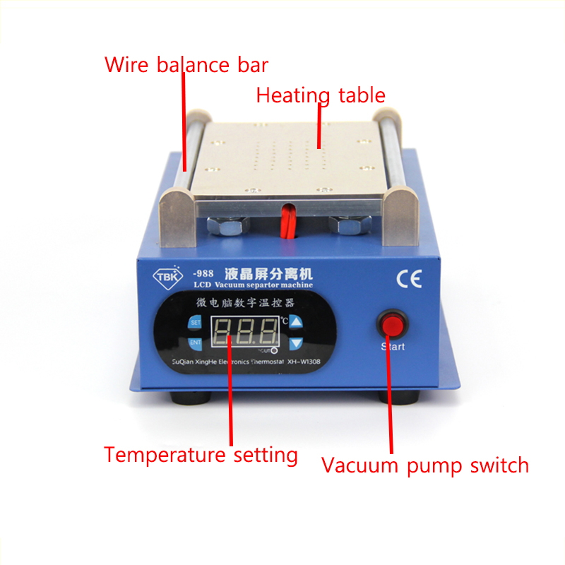LCD Separating Touch Screen Separator Machine TBK-988 110V/220V 7 Inch Box UYUE Computer Tool Kit Combination Electrical Piece
LCD Separating Touch Screen Separator Machine TBK-988 110V/220V 7 Inch Box UYUE Computer Tool Kit Combination Electrical Piece