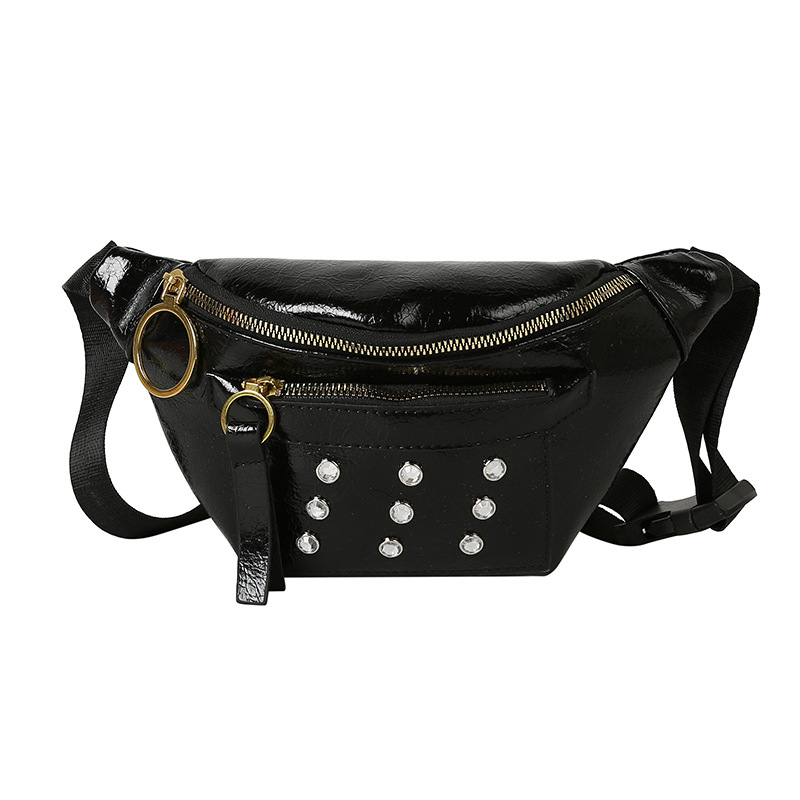 Diamonds Waist Leather Bag Woman Black Fanny Pack for Women Waterproof Phone Pouch Fashion Chest Bag Waist Pack Banana BumBag
Diamonds Waist Leather Bag Woman Black Fanny Pack for Women Waterproof Phone Pouch Fashion Chest Bag Waist Pack Banana BumBag