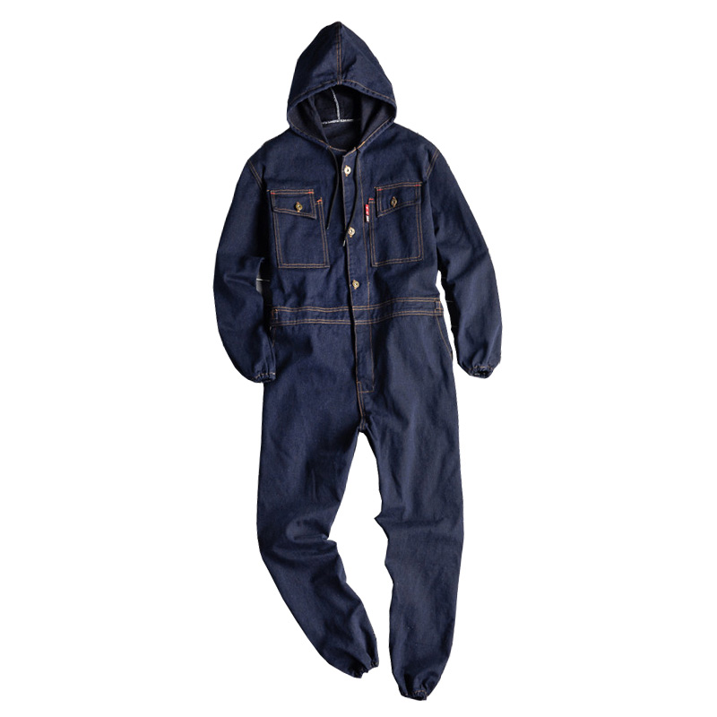 KIOVNO Men Cargo Denim Bib Overalls With Multi Pockets Hooded Hip Hop Jeans Jumpsuits For Male SIze -4XL, Blue
KIOVNO Men Cargo Denim Bib Overalls With Multi Pockets Hooded Hip Hop Jeans Jumpsuits For Male SIze -4XL, Blue