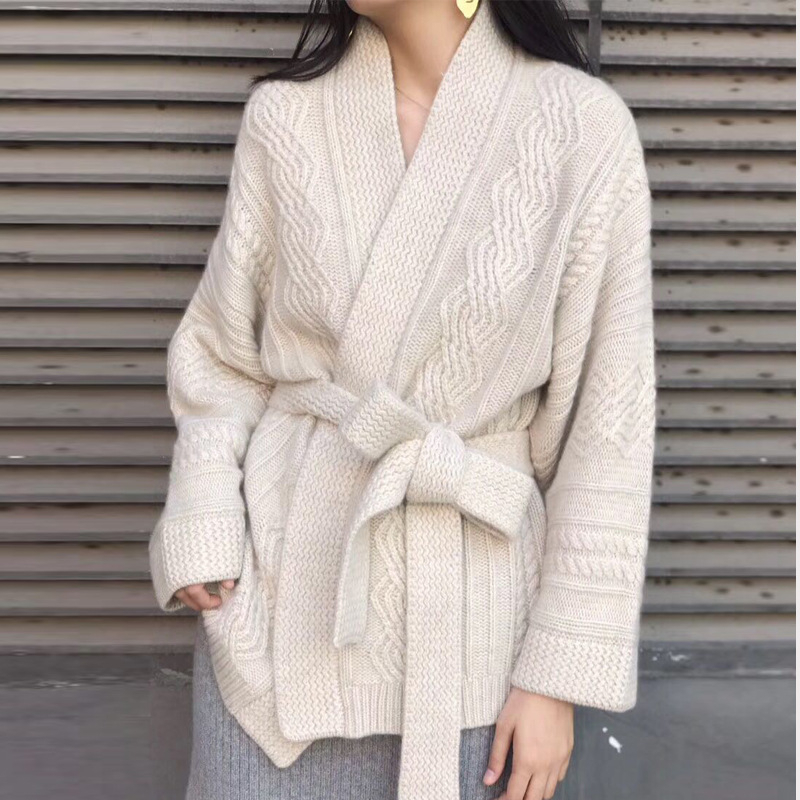 Women's Sweaters Autumn Winter Cardigans Sashes Lace Up Knitted Fashion Korean Loose Ladies Tops Sweater Women Pull Femme Jumper, Beige
Women's Sweaters Autumn Winter Cardigans Sashes Lace Up Knitted Fashion Korean Loose Ladies Tops Sweater Women Pull Femme Jumper, Beige