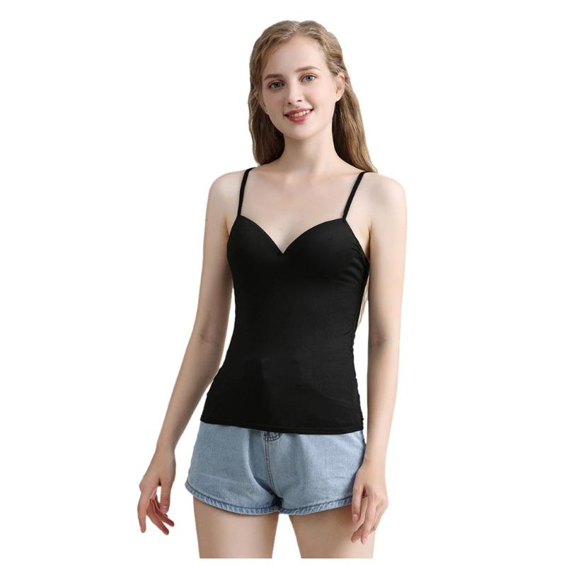 2020 New Fashion Hot Sexy Women Padded Bra Spaghetti Strap Tops Camisole Push Up Bra Vest Tank Cami Sleeveless V Neck @7, Beige
2020 New Fashion Hot Sexy Women Padded Bra Spaghetti Strap Tops Camisole Push Up Bra Vest Tank Cami Sleeveless V Neck @7, Beige