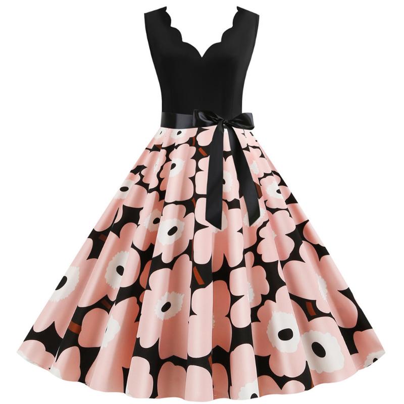 Women Dresses Summer 2020 Party Floral Sundress Sleeveless V Neck A Line Elegant Midi Dress Plus Size Woman Clothes For New Year, Red skirt
Women Dresses Summer 2020 Party Floral Sundress Sleeveless V Neck A Line Elegant Midi Dress Plus Size Woman Clothes For New Year, Red skirt