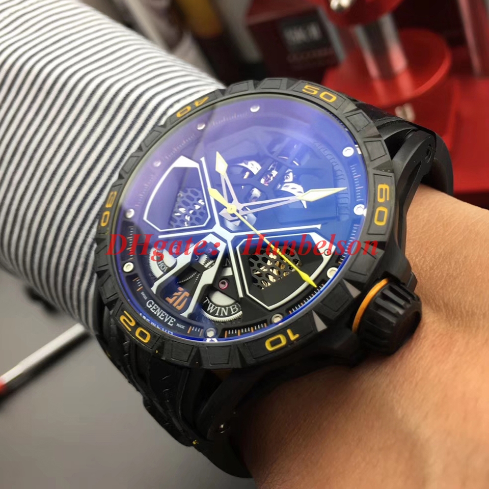 Reloj de lujo mens watches RDDBEX0792 Skeleton dial RD automatic watch Sports car Black PVD steel case Embedded leather rubber band Uhren, Rd6
Reloj de lujo mens watches RDDBEX0792 Skeleton dial RD automatic watch Sports car Black PVD steel case Embedded leather rubber band Uhren, Rd6