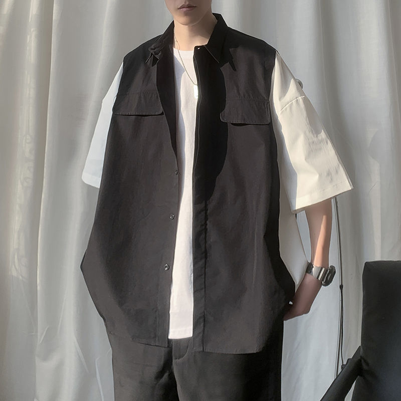 2020 Men's Short Sleeved Hawaiian Shirt Style Coat Fashionable Loose Shirt French Cuff Fashion Shirts Camisa Masculina, Black
2020 Men's Short Sleeved Hawaiian Shirt Style Coat Fashionable Loose Shirt French Cuff Fashion Shirts Camisa Masculina, Black