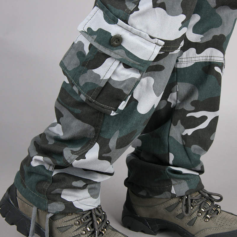 Pocket Style Army Camouflage CARGO PANTS Men TACTICAL 6789cmAirborne Jeans Trouser Male Casual Plus Size Cotton baggy#3