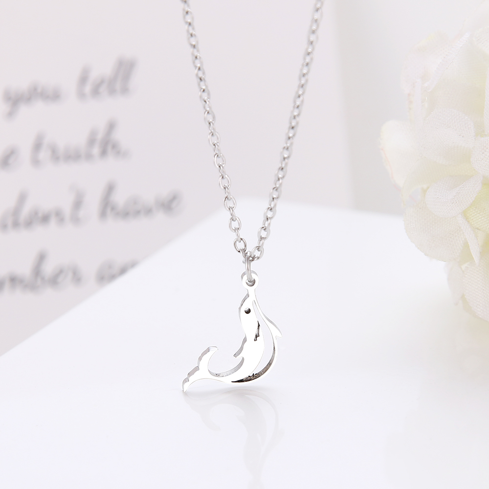 Stainless Steel Necklaces Fashion Creative Cute Playful Delicate Dolphin Pendant Gold/silver Color Women Jewelry Necklace Party For Girls
Stainless Steel Necklaces Fashion Creative Cute Playful Delicate Dolphin Pendant Gold/silver Color Women Jewelry Necklace Party For Girls