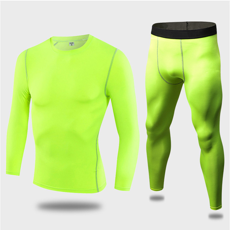Men's tactical fleece thermal underwear sweat quick drying thermo underwear mens breathable elasticity Long Johns tops pants set