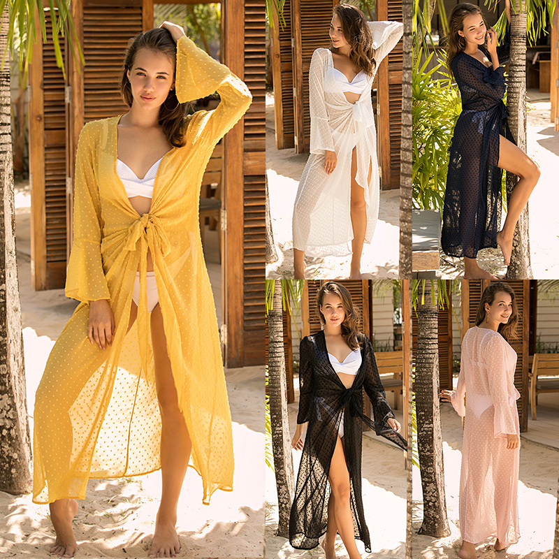 Women Summer Sexy Chiffon Long Sleeve Bandage Dress Cardigan Bathing Suit Bikini Cover Up Swimwear Beachwear Kaftan Robe Tunic
Women Summer Sexy Chiffon Long Sleeve Bandage Dress Cardigan Bathing Suit Bikini Cover Up Swimwear Beachwear Kaftan Robe Tunic