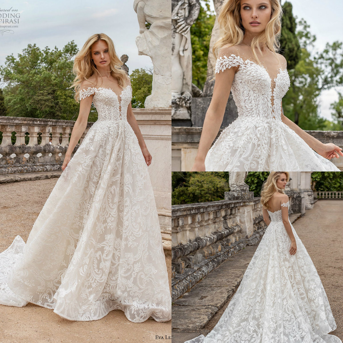2020 Eva Lendel Bohemian Wedding Dresses Off The Shoulder Lace Apliques A Line Beach Wedding Dress Sweep Train Boho Vestidos De Novia