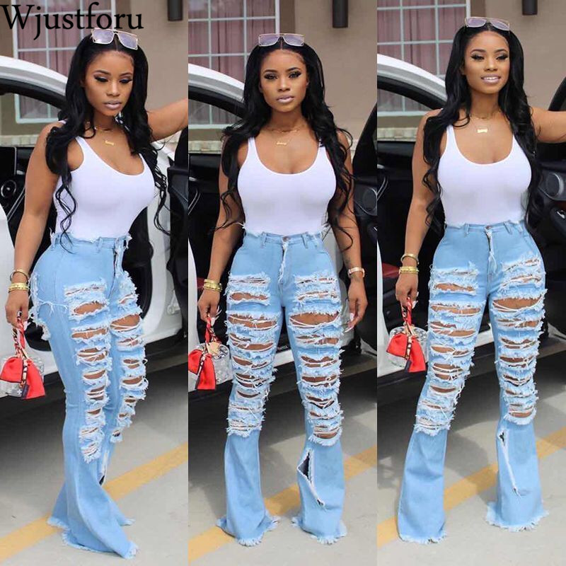 Ripped Jeans For Women Clothes Skinny Casual Hold Sexy Club Flare Jeans Women High Waist Elegant Mom Jeans, Blue
Ripped Jeans For Women Clothes Skinny Casual Hold Sexy Club Flare Jeans Women High Waist Elegant Mom Jeans, Blue