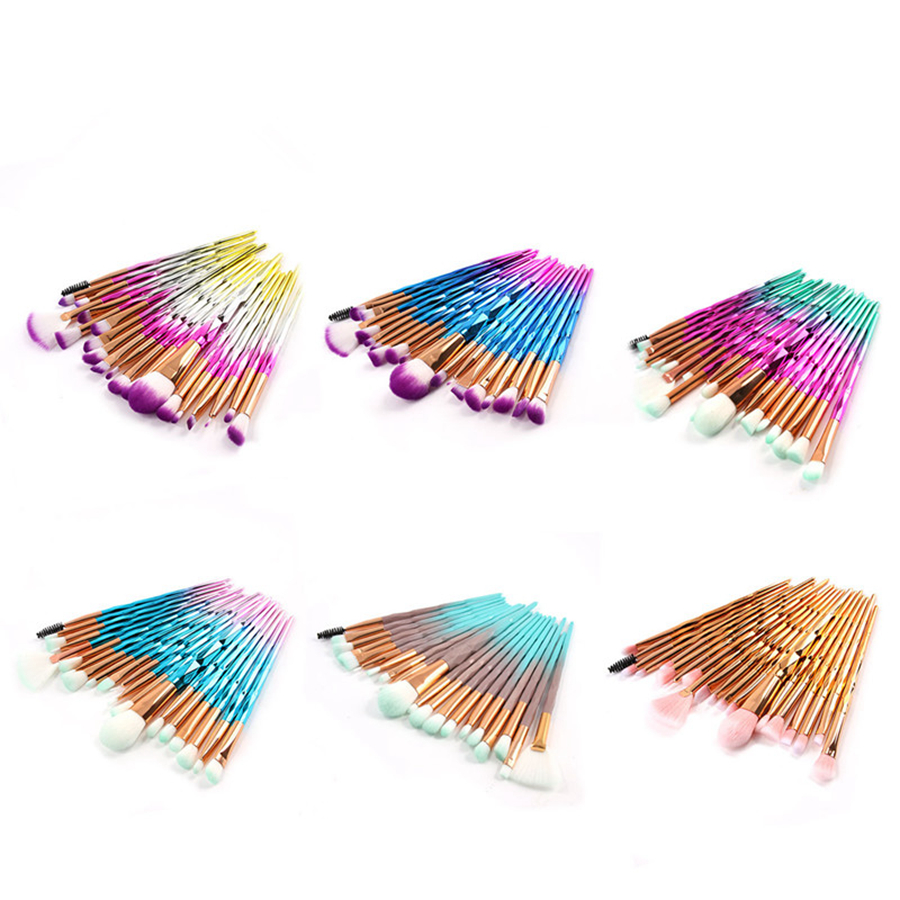 Diamond Makeup Brushes Set Colorful Powder Foundation Eyeshadow Blusher Brushes Kits Beauty Cosmetics Tools 20pcs/set RRA698
Diamond Makeup Brushes Set Colorful Powder Foundation Eyeshadow Blusher Brushes Kits Beauty Cosmetics Tools 20pcs/set RRA698
