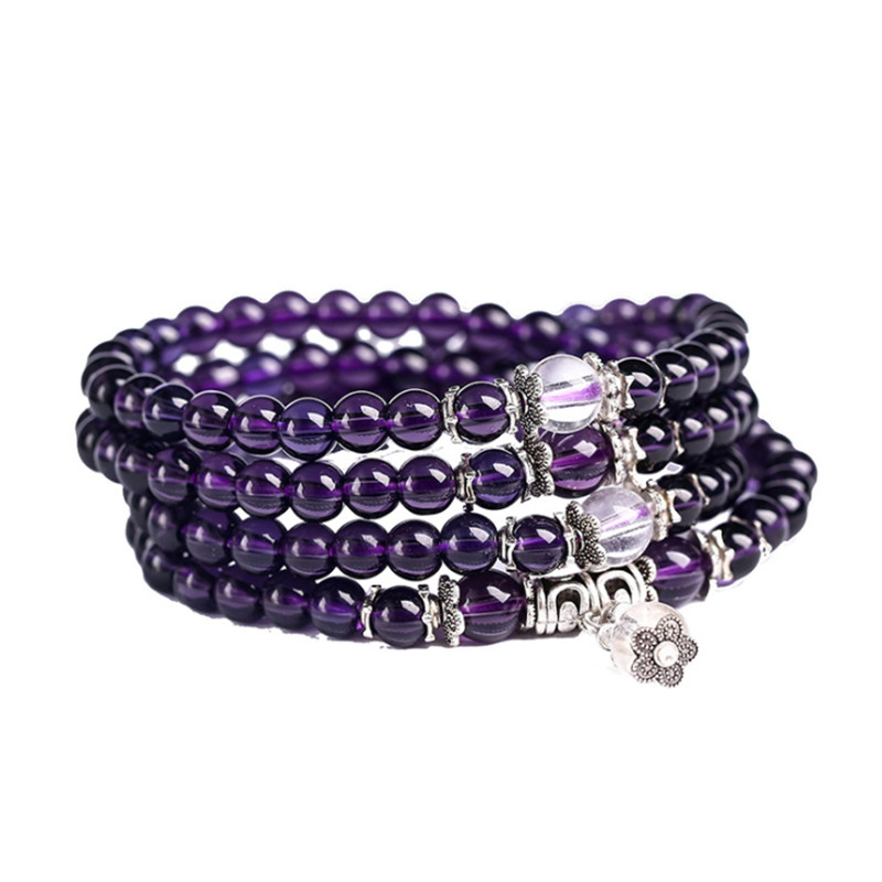 Multicolor Tibetan Buddhist Purple Crystal 108 Natural Stones Beads Bracelets Bangles Multilayer Bracelet Men Women Yoga Jewelry
Multicolor Tibetan Buddhist Purple Crystal 108 Natural Stones Beads Bracelets Bangles Multilayer Bracelet Men Women Yoga Jewelry