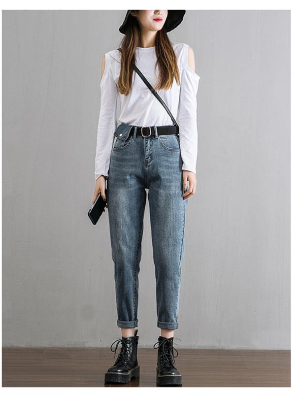 New Harlem Jeans Loose High Waisted daddy Pants Women's Slim Straight Tube Radish Comfortable Fabric Simplified edition Pants, Black
New Harlem Jeans Loose High Waisted daddy Pants Women's Slim Straight Tube Radish Comfortable Fabric Simplified edition Pants, Black
