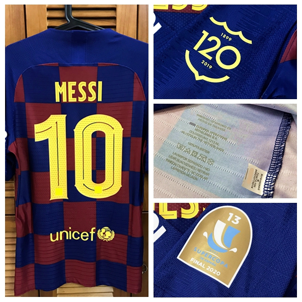 Gamper19 / Supercopa20 Match Worn Player Issue Shirt Jersey Short sleeves Messi Griezmann Suares Football Custom Patches Sponsor, Supercopa 2020
Gamper19 / Supercopa20 Match Worn Player Issue Shirt Jersey Short sleeves Messi Griezmann Suares Football Custom Patches Sponsor, Supercopa 2020