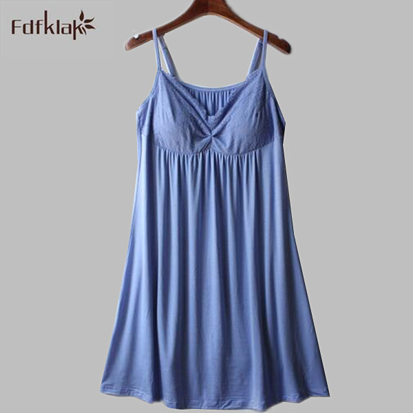 New soft comfortable women nightgowns summer sleeveless short nightdress model ladies sleepwear dress with chest pad A787, White
New soft comfortable women nightgowns summer sleeveless short nightdress model ladies sleepwear dress with chest pad A787, White
