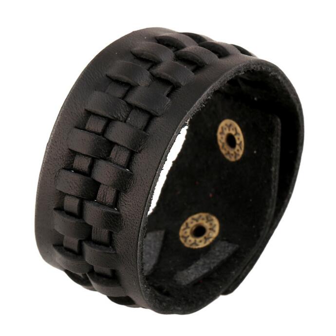 Men Black Bracelet Wristband Cuff Casual Wide Braided Genuine Leather Charm Buckle Bangle for Women Biker Hippie Fashion Jewelry
Men Black Bracelet Wristband Cuff Casual Wide Braided Genuine Leather Charm Buckle Bangle for Women Biker Hippie Fashion Jewelry