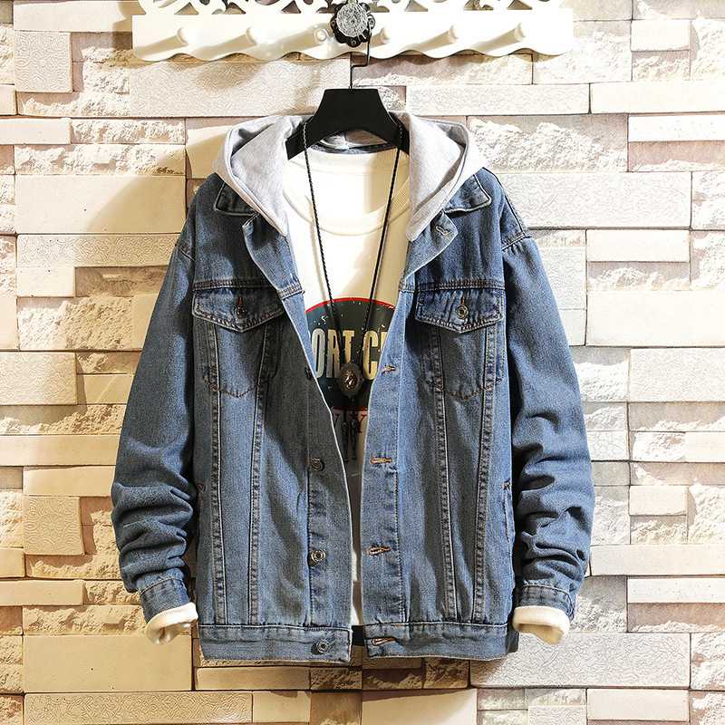 Mens Jackets Men' Spring Autumn Fashion Vintage Loose Hooded Denim Jacket Casual Washed Jean Jacket Coat Cowboy Outerwear Male, Black
Mens Jackets Men' Spring Autumn Fashion Vintage Loose Hooded Denim Jacket Casual Washed Jean Jacket Coat Cowboy Outerwear Male, Black