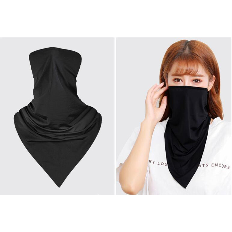 OUTERDO Ice Fabric Cycling Cap Headwear Anti-UV Sunshade Riding Headgear Bicycle Bike Bandana Face Mask Sports Hat Scarf