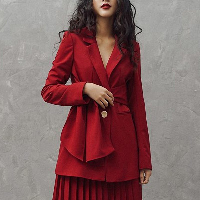 Suits Set Women Long Sleeve Runway Designer Elegant Office Ladies Suit Jacket Coat Red Pleated Dress Two Piece Clothing
Suits Set Women Long Sleeve Runway Designer Elegant Office Ladies Suit Jacket Coat Red Pleated Dress Two Piece Clothing