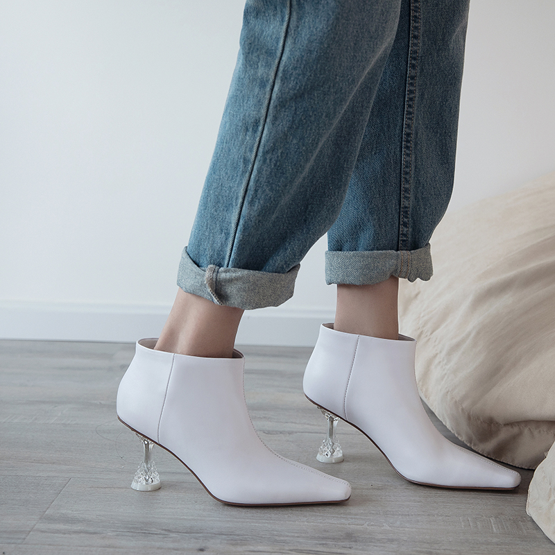 4 Color plus size 43 women's genuine leather high heel ankle boots square toe autumn short booties shoes women, Beige
4 Color plus size 43 women's genuine leather high heel ankle boots square toe autumn short booties shoes women, Beige