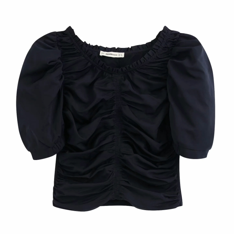 new women vintage puff sleeve pleated solid casual Shirts side zipper blouses women agaric lace roupas femininas tops LS6412, As pic ls6412bb
new women vintage puff sleeve pleated solid casual Shirts side zipper blouses women agaric lace roupas femininas tops LS6412, As pic ls6412bb