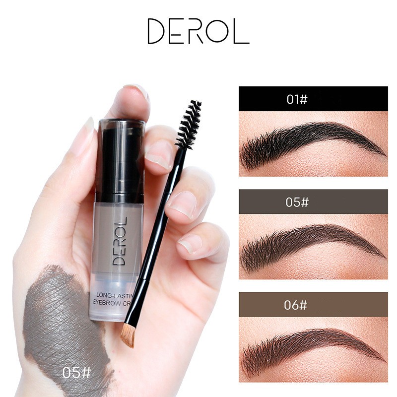 DEROL Eyebrow Enhancer Long Lasting Waterproof Fast Dry Eyebrow Cream With Brush Makeup Tools Women Cosmetic, 01#
DEROL Eyebrow Enhancer Long Lasting Waterproof Fast Dry Eyebrow Cream With Brush Makeup Tools Women Cosmetic, 01#