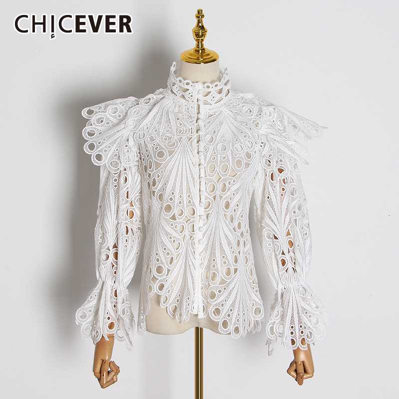 CHICEVER Vintage Hollow Out Polka Dots Shirts Female Turtleneck Flare Long Sleeve Irregular Blouse Women Fashion Clothes New, Black
CHICEVER Vintage Hollow Out Polka Dots Shirts Female Turtleneck Flare Long Sleeve Irregular Blouse Women Fashion Clothes New, Black