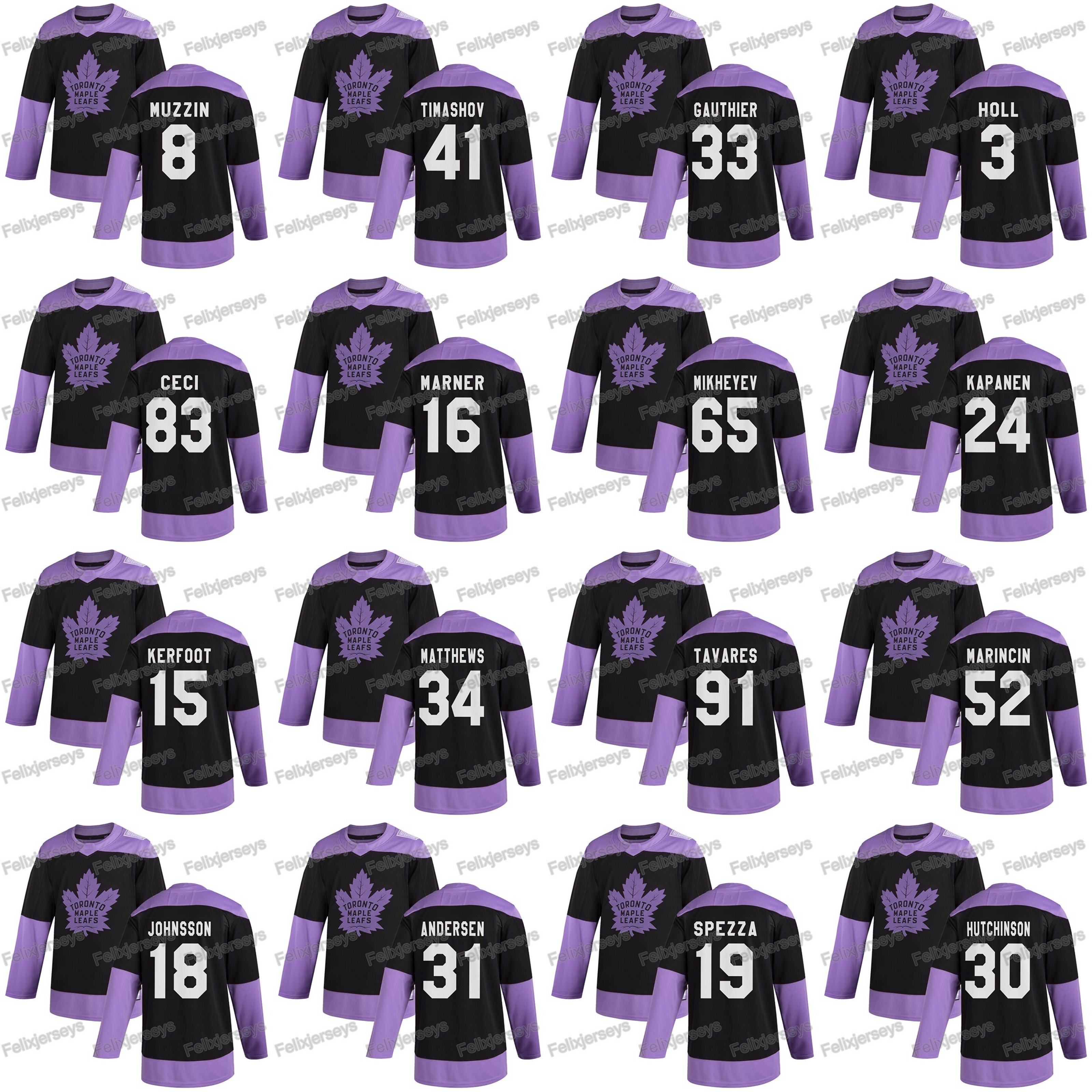Mitchell Marner 2020 Fights Cancer Toronto Maple Leafs John Tavares Auston Matthews Jake Muzzin Frederik Andersen Frederik Gauthier Jersey, 19 jason spezza
Mitchell Marner 2020 Fights Cancer Toronto Maple Leafs John Tavares Auston Matthews Jake Muzzin Frederik Andersen Frederik Gauthier Jersey, 19 jason spezza