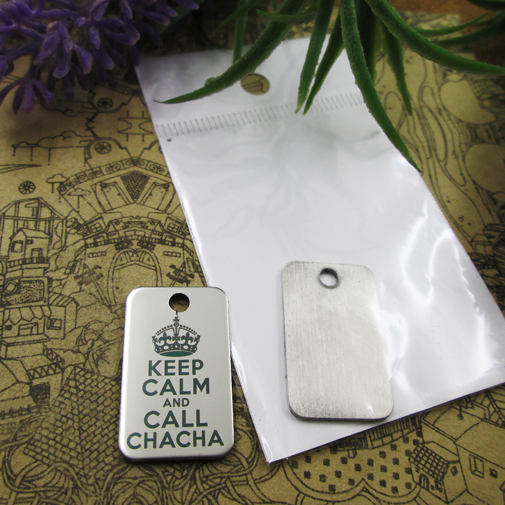 40pcs--"keep calm and call chacha"stainless steel charms more style for choosing DIY Charms pendants for necklace
40pcs--"keep calm and call chacha"stainless steel charms more style for choosing DIY Charms pendants for necklace
