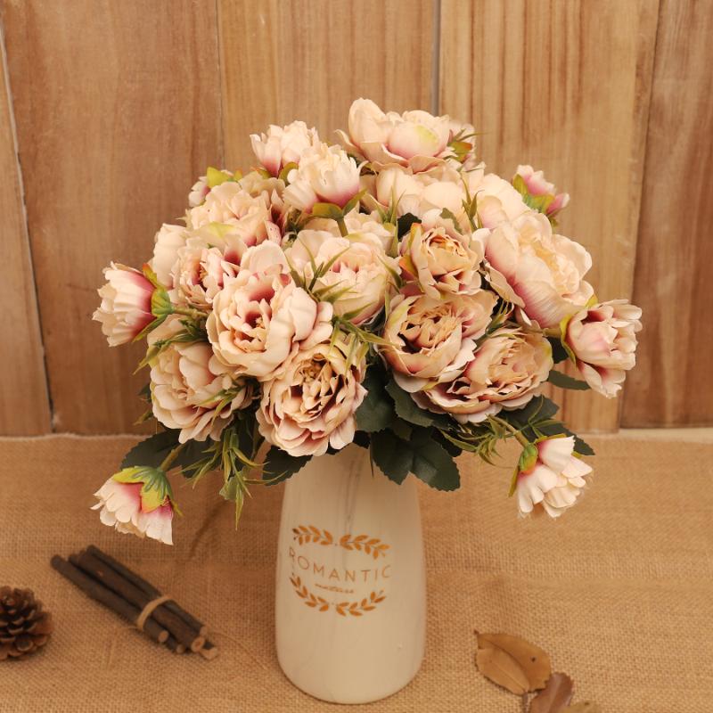 Coffee Peony Artificial Flowers Small Retro Silk Faux Flower Arrangement Centerpiece Supplies Fake Flowers Wedding Home Decor, Pink
Coffee Peony Artificial Flowers Small Retro Silk Faux Flower Arrangement Centerpiece Supplies Fake Flowers Wedding Home Decor, Pink