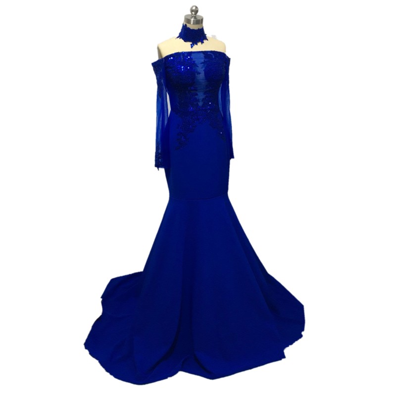 Real Photos Mermaid Prom Dresses 2020 Long Sleeves Lace Applique Sequins Backless Formal Evening Gowns Party Dress Vestido, Dark navy
Real Photos Mermaid Prom Dresses 2020 Long Sleeves Lace Applique Sequins Backless Formal Evening Gowns Party Dress Vestido, Dark navy