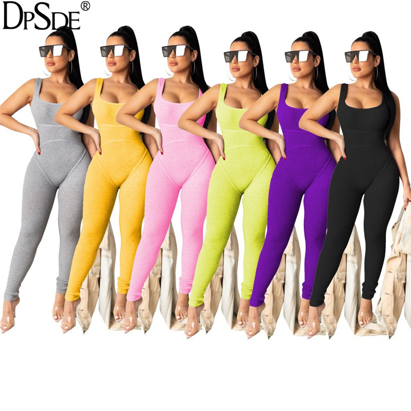 summer 2020 fashion women new casual movement style jumpsuits sleeveless round neck pure color simple jumpsuits long pants, Black
summer 2020 fashion women new casual movement style jumpsuits sleeveless round neck pure color simple jumpsuits long pants, Black