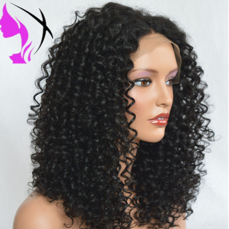 14inch Short Hair Kinky Curly Wig Synthetic Lace Front Wig African American Wigs for Black Women