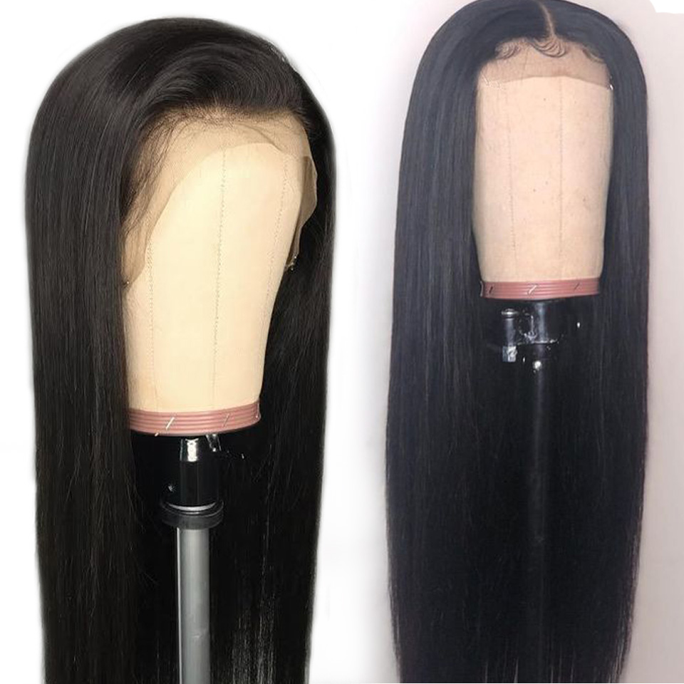 Straight Lace Front Human Hair Wigs Human Hair Guleless Pre Plucked With Baby Hair whole