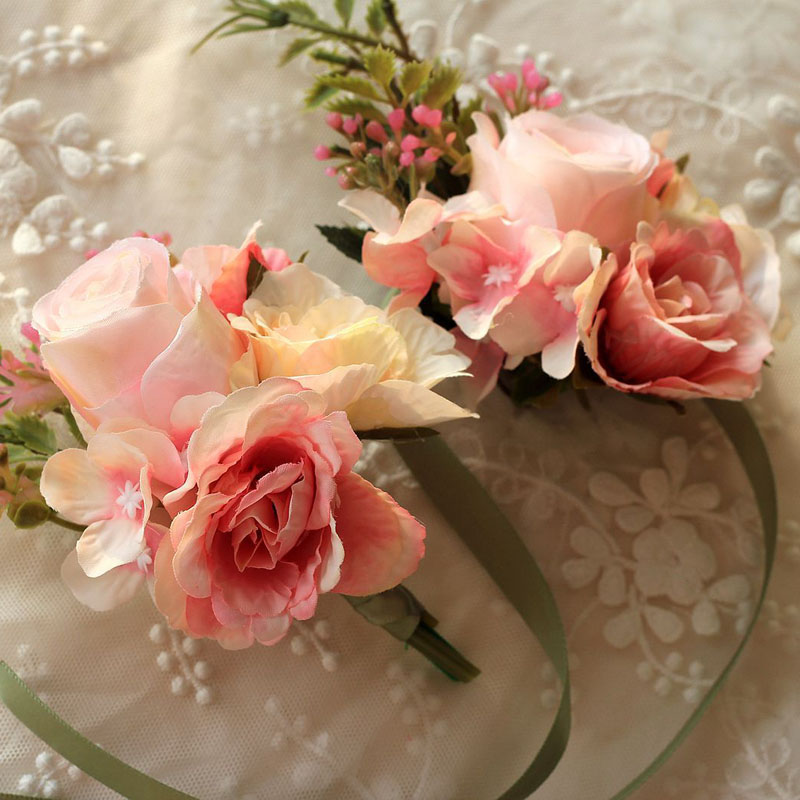 1pcs Corsage Wrist Flower Rose Silk Ribbon Bride Corsage Hand Decorative Wristband Bracelet Bridesmaid Curtain Band Clip Bouquet
1pcs Corsage Wrist Flower Rose Silk Ribbon Bride Corsage Hand Decorative Wristband Bracelet Bridesmaid Curtain Band Clip Bouquet