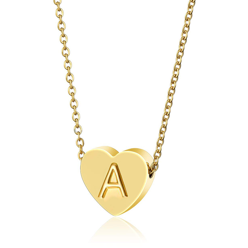 Fashion Tiny Titanium steel Heart Dainty Initial Personalized 26 Letter Name Choker Necklace For Women Pendant Jewelry Accessories Gift
Fashion Tiny Titanium steel Heart Dainty Initial Personalized 26 Letter Name Choker Necklace For Women Pendant Jewelry Accessories Gift