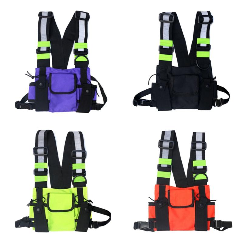 Men Women Chest Rig Bag Hip Hop Streetwear Reflective Vest Functional Harness Chest Bag Pack Front Waist Pouch Backpack
Men Women Chest Rig Bag Hip Hop Streetwear Reflective Vest Functional Harness Chest Bag Pack Front Waist Pouch Backpack