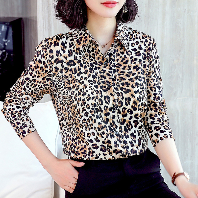 Fashion Women Long Sleeve Shirts Leopard Blouse Shirt Ladies Office Party Top Blusas Femininas Elegante Plus Size Tops
Fashion Women Long Sleeve Shirts Leopard Blouse Shirt Ladies Office Party Top Blusas Femininas Elegante Plus Size Tops