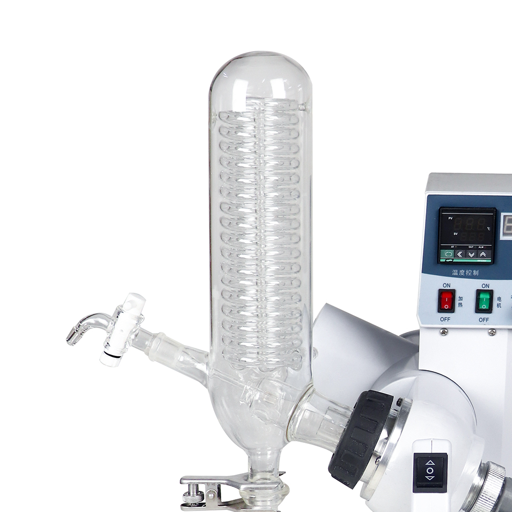 ZZKD Lab Supplies 2L Rotary Evaporator Rotavap with Digtal Lift Water Bath 0-120rpm 110V For Vacuum Distillation