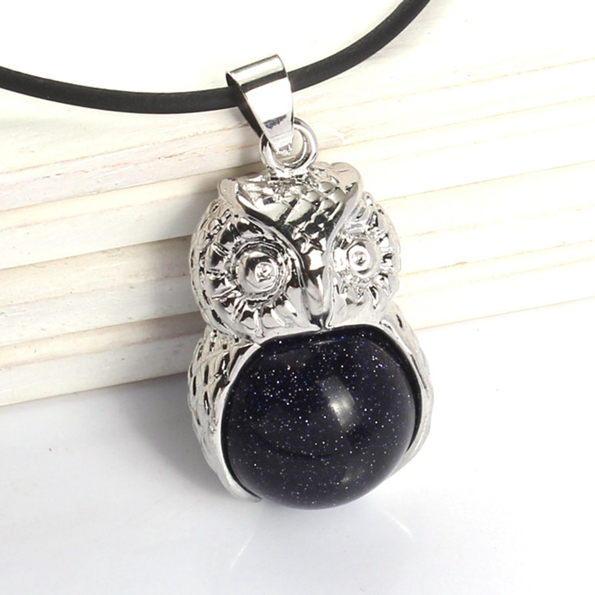 Silver Owl Pendant Men and Women Stainless Steel Fashion Pop Jewelry Earrings Necklace Manufacture