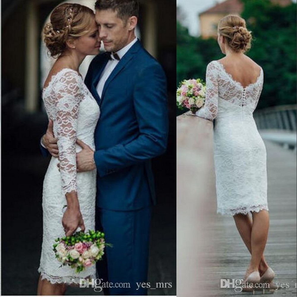 Vintage Cheap Sexy Short Full Lace A Line Wedding Dresses V Back 3/4 Long Sleeves Knee Length Plus Size Formal Bridal Gowns Cheap Custom, White
Vintage Cheap Sexy Short Full Lace A Line Wedding Dresses V Back 3/4 Long Sleeves Knee Length Plus Size Formal Bridal Gowns Cheap Custom, White