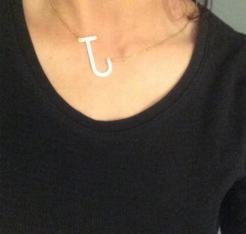 Personalized initial letter Pendant Necklace women 26 Alphabet Gold Silver Rose Gold Charm chain For men Fashion Jewelry Gift