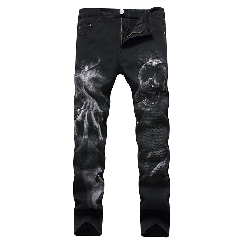 2019 Mens jeans Printing casual Runway elastic jeans Straight denim pants Washed high quality Free Shipping, T-915
2019 Mens jeans Printing casual Runway elastic jeans Straight denim pants Washed high quality Free Shipping, T-915